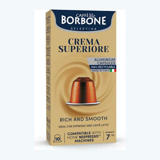 Caffè Borbone Miscela Crema Superiore 10 Capsule Compatibili Nespresso®