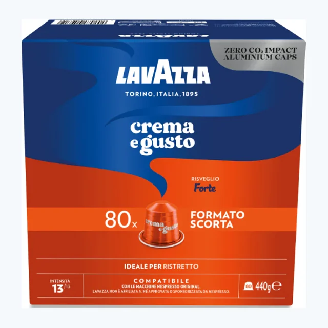 Caffè Lavazza Miscela Forte 80 Capsule Compatibili Nespresso®