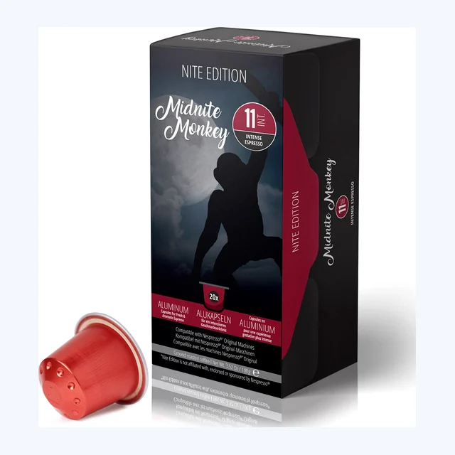 Midnite Monkey - High Intensity Espresso - 20 Pods