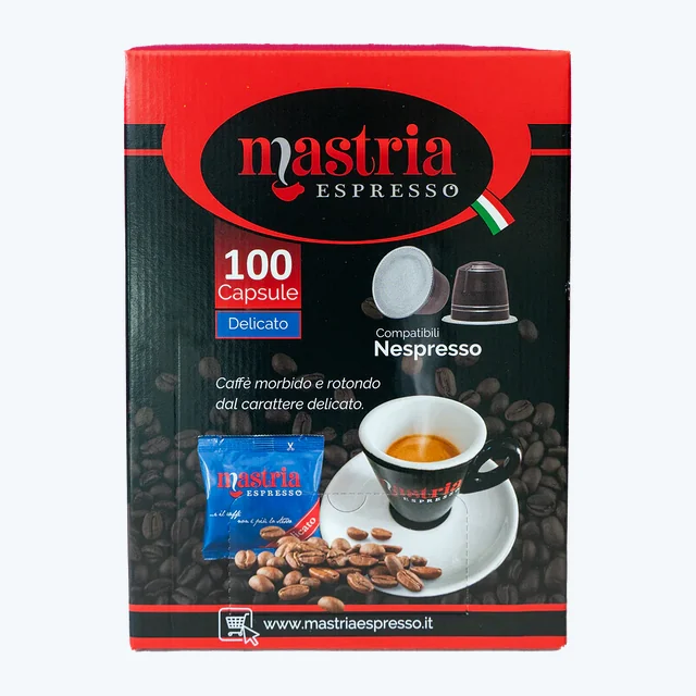 100 Capsule Compatibili NESPRESSO - Gusto DELICATO