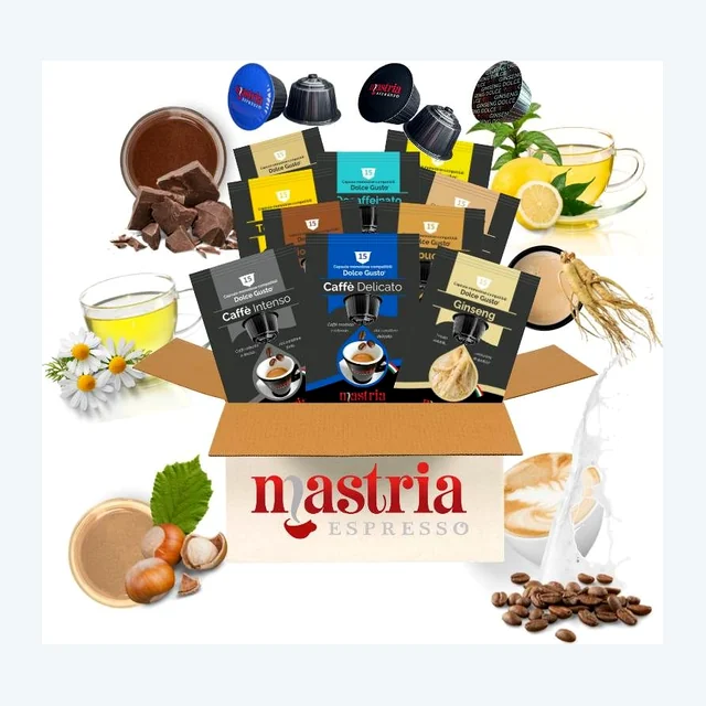 150 Capsule (10 CONFEZIONI MIX) Compatibili DOLCE GUSTO