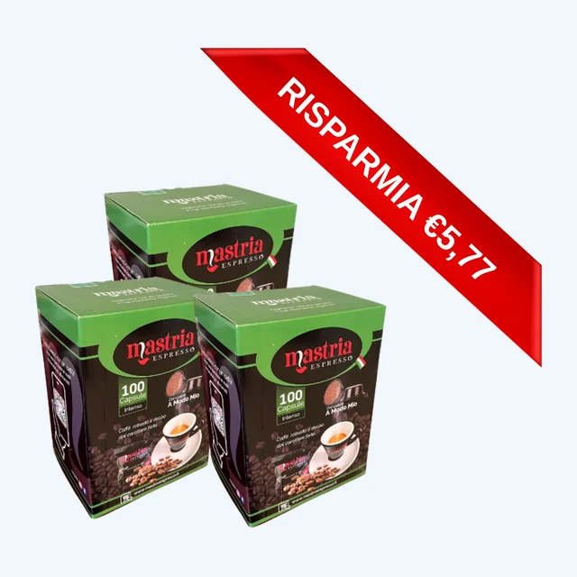 300 Capsule compatibili - A MODO MIO - Gusto INTENSO