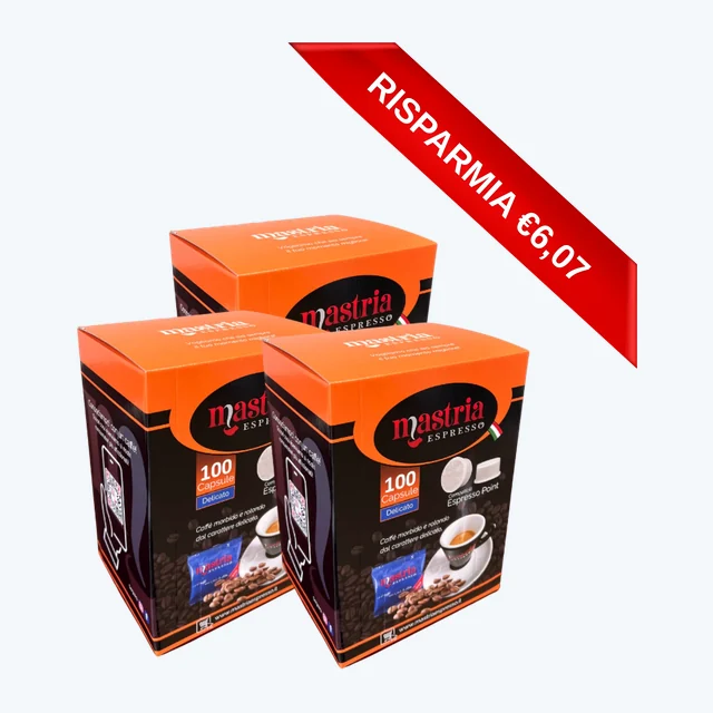 300 Capsule Compatibili ESPRESSO POINT - gusto DELICATO