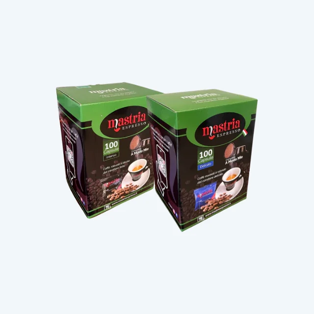 COMBO 100+100 Capsule compatibili A MODO MIO - Gusto INTENSO + Gusto DELICATO