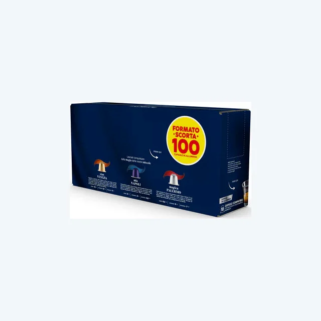 Caffe Borbone Compatibile Alluminio Nespresso Palermo 100pz