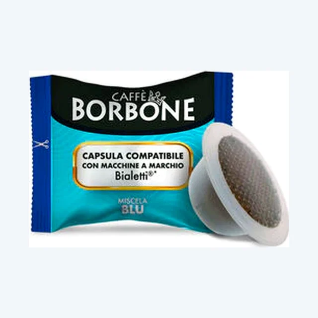 Caffe Borbone Compatibile Bialetti Alluminio Blu 100pz