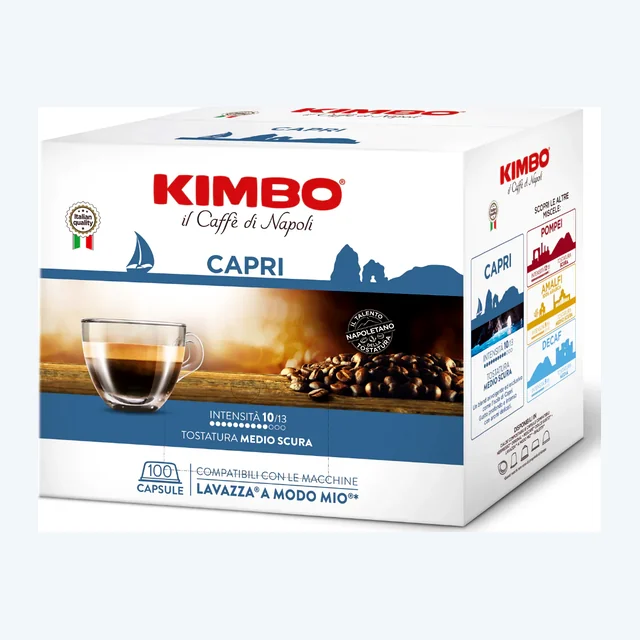 Kimbo Capsule Compatibili Lavazza A Modo Mio Capri 100pz