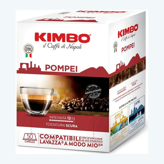 Kimbo Capsule Compatibili Lavazza A Modo Mio Pompei 50pz