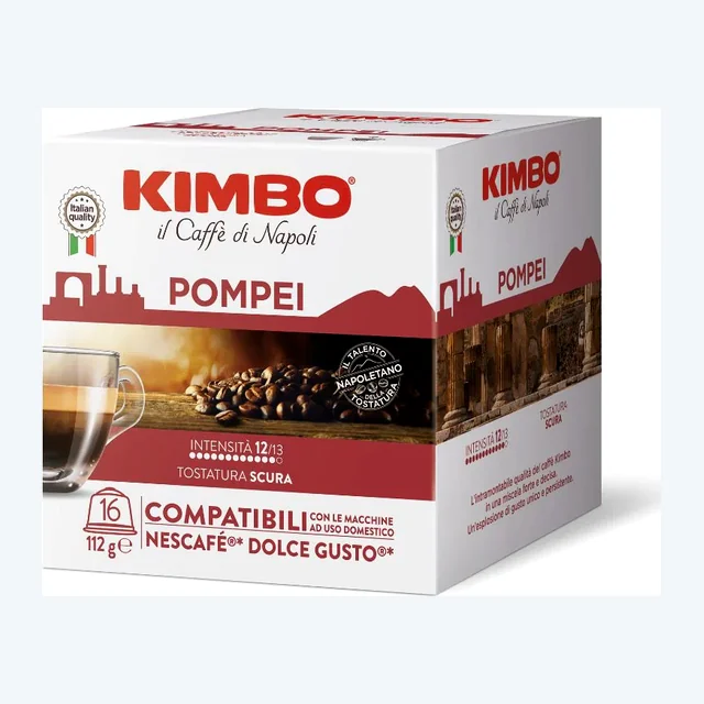 Kimbo Capsule Compatibili Nescafè Dolce Gusto Pompei 16pz