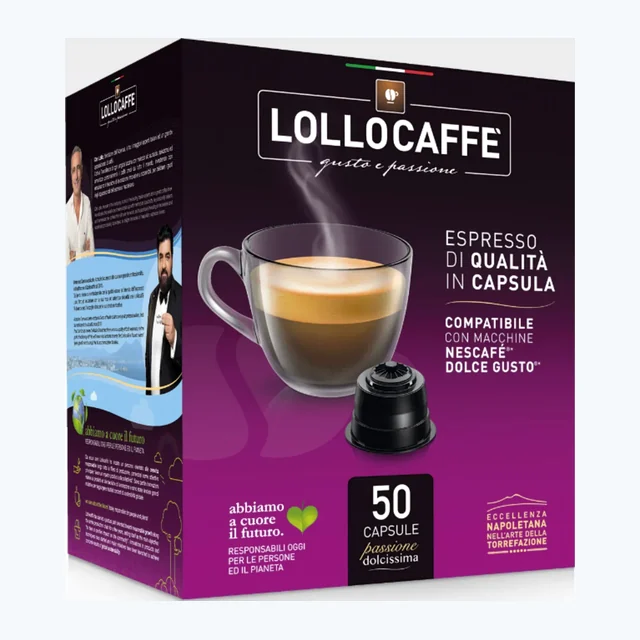 Lollo Caffe Compatibile Dolce Gusto Nera 50pz