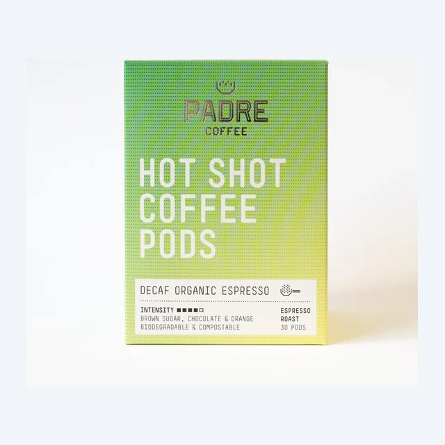 Hot Shot Coffee Pods - Decaf Organic
