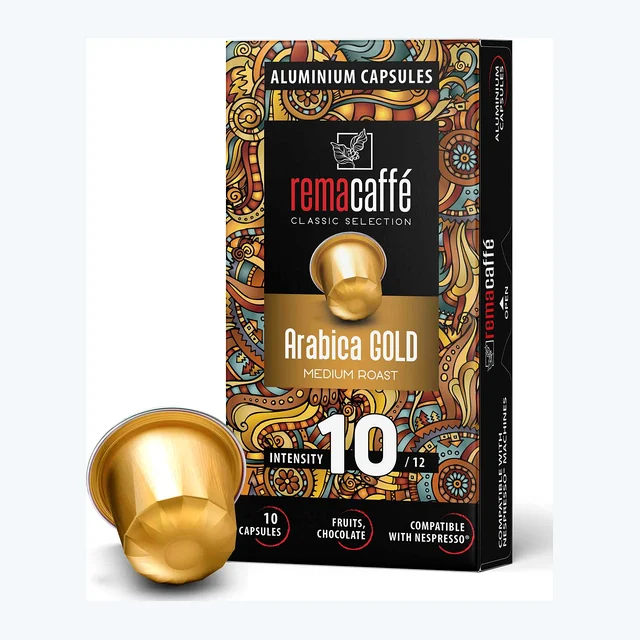 капсули REMACAFFЕ Arabica GOLD, 10 бр., за NESPRESSO кафемашини