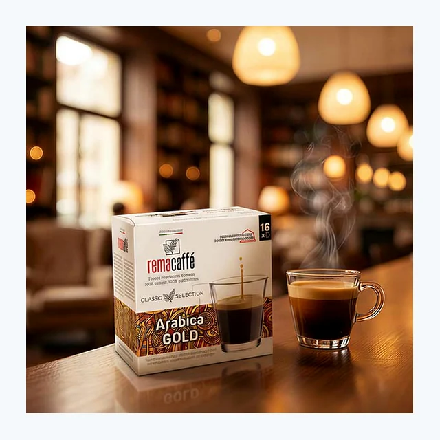 капсули REMACAFFЕ Arabica GOLD, 16 бр., съвместими с Nescafe Dolce Gusto машини