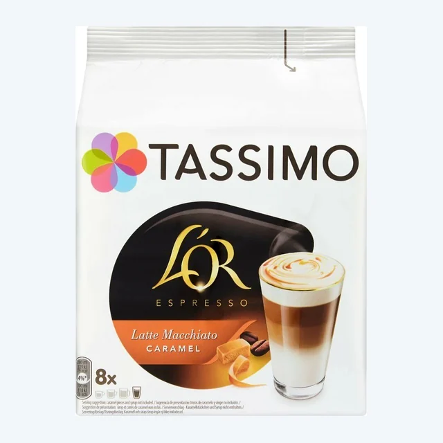 Tassimo Carte Noire / L'OR LOR Latte Macchiato Caramel Coffee Pods T Discs