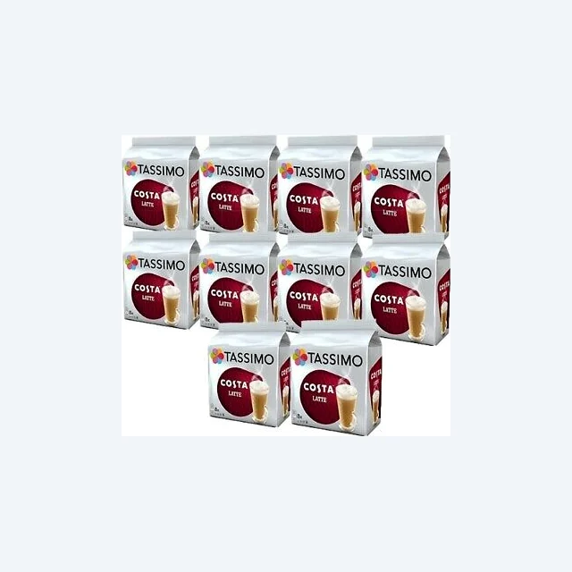 Tassimo Coffee Pods Costa Latte T Discs 10 Packs (80 Drinks)