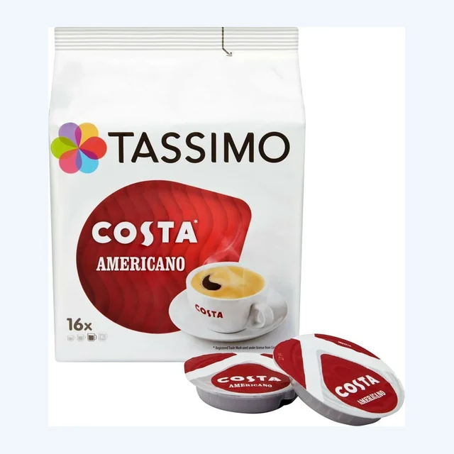 TASSIMO Costa Kenco Americano Latte Espresso Coffee Pack of 5 Variety Pack Box