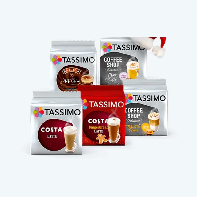 Tassimo Holidays Variety Bundle Gift Box Coffee Capsules T-Discs Pods 40 Cups