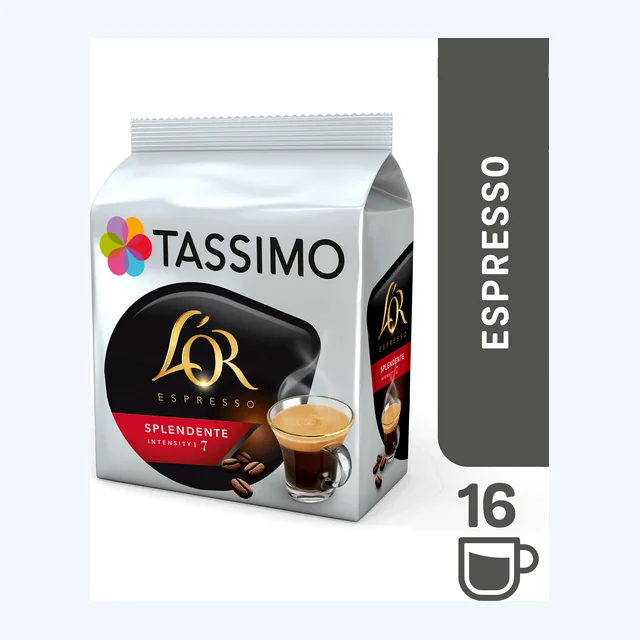 Tassimo L'OR Espresso Splendente Intensity 7 T Discs Pods 16 32 48 64 80 Drinks