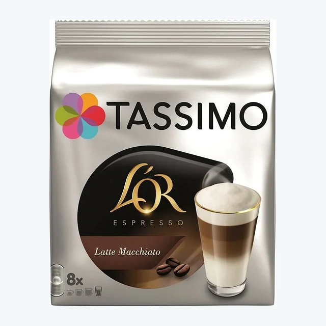 Tassimo LOR Latte Macchiato Coffee (Pack of 5 Total 40 T discs/pods)
