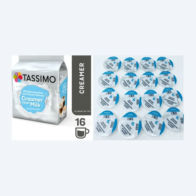 Tassimo Milk Creamer 16 T DISC Pods Sold Loose (FFP) for Tassimo Coffee Machines