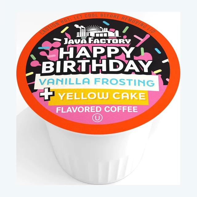 Java Factory Coffee Happy Birthday Flavored Coffee Pods