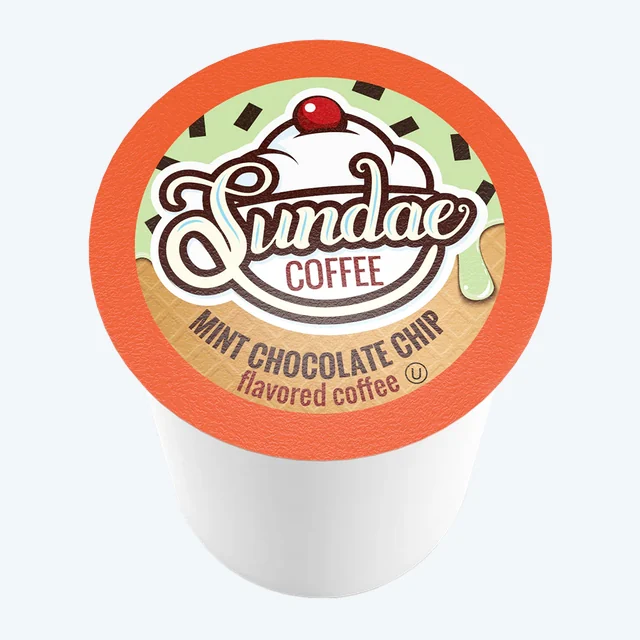 Sundae Ice Cream Mint Chocolate Chip Coffee Pods