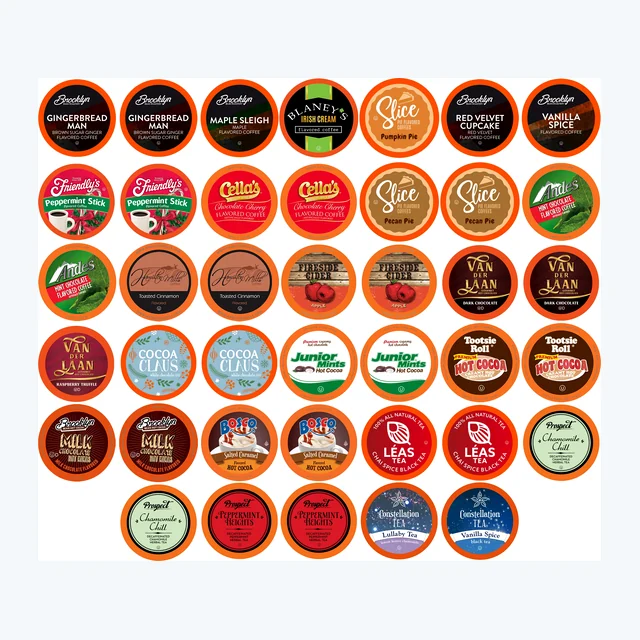 Two Rivers Coffee Assorted Holiday Flavored Coffee Pods Variety Pack