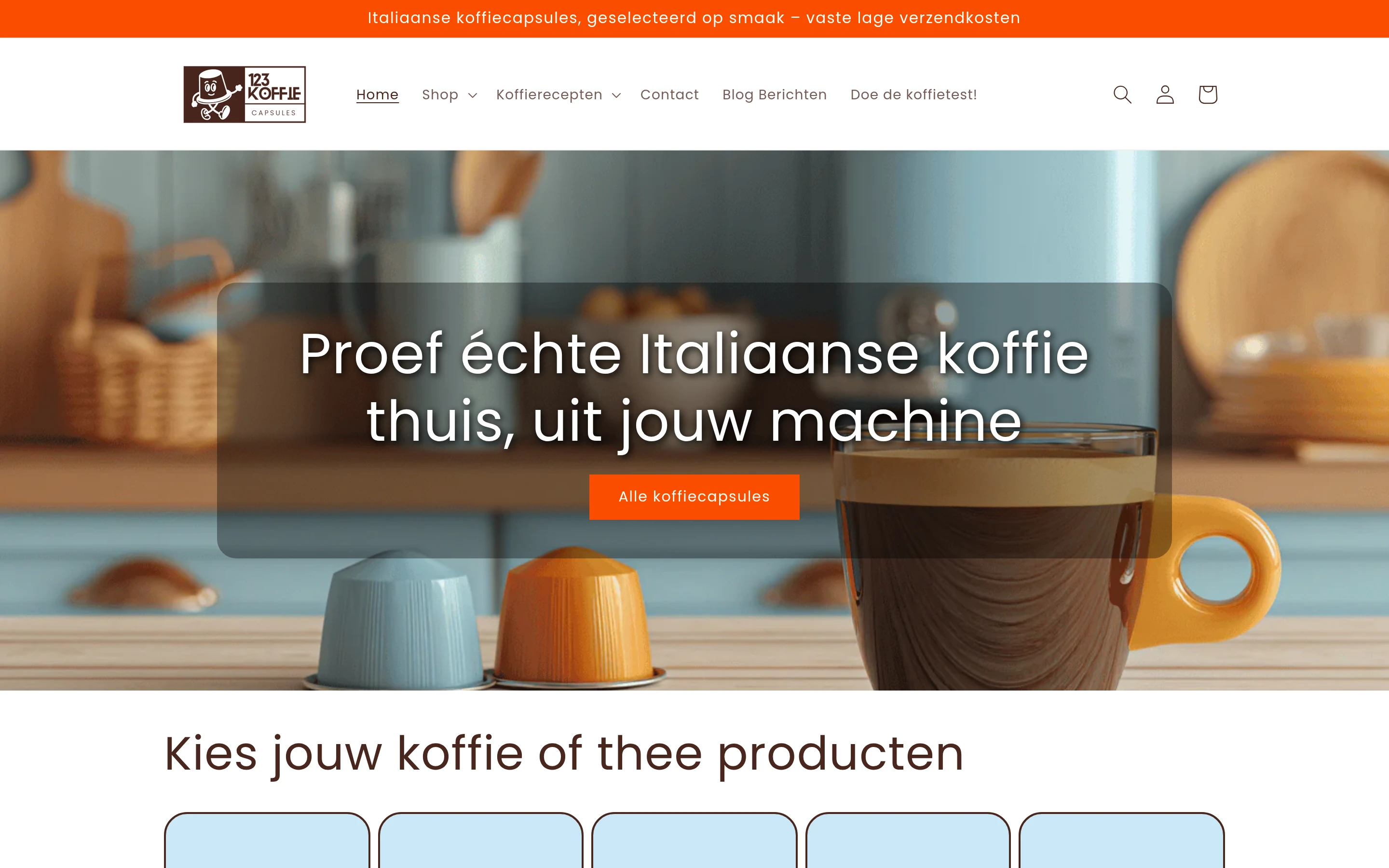 123 Koffie Capsules screenshot