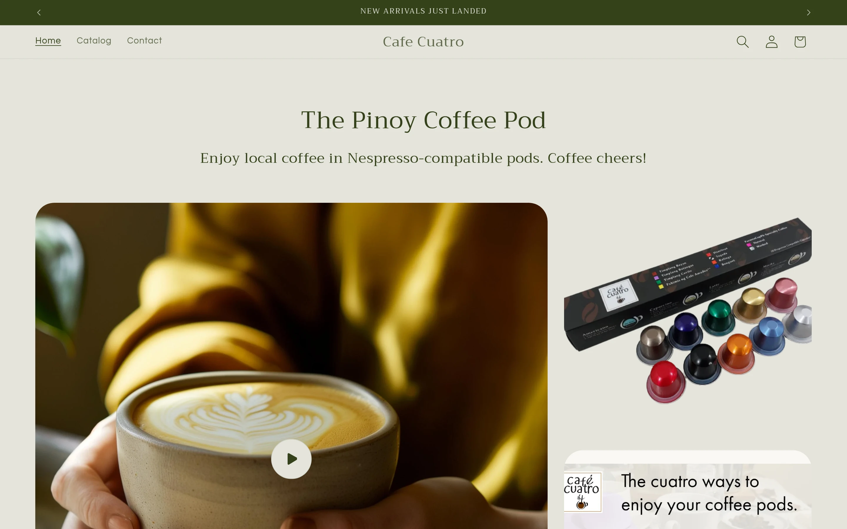 Cafe Cuatro Coffee Pods screenshot