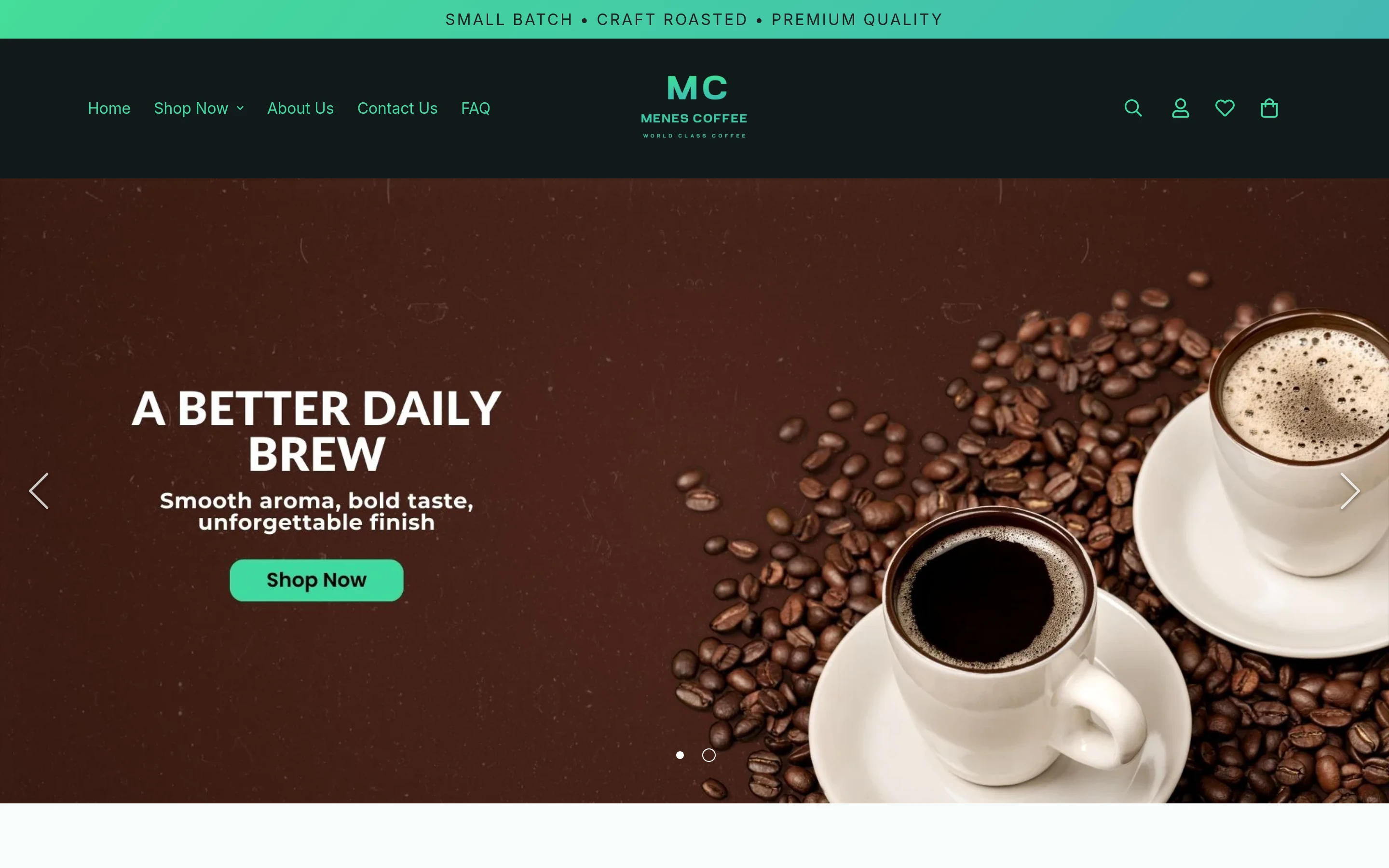 Menes Coffee screenshot