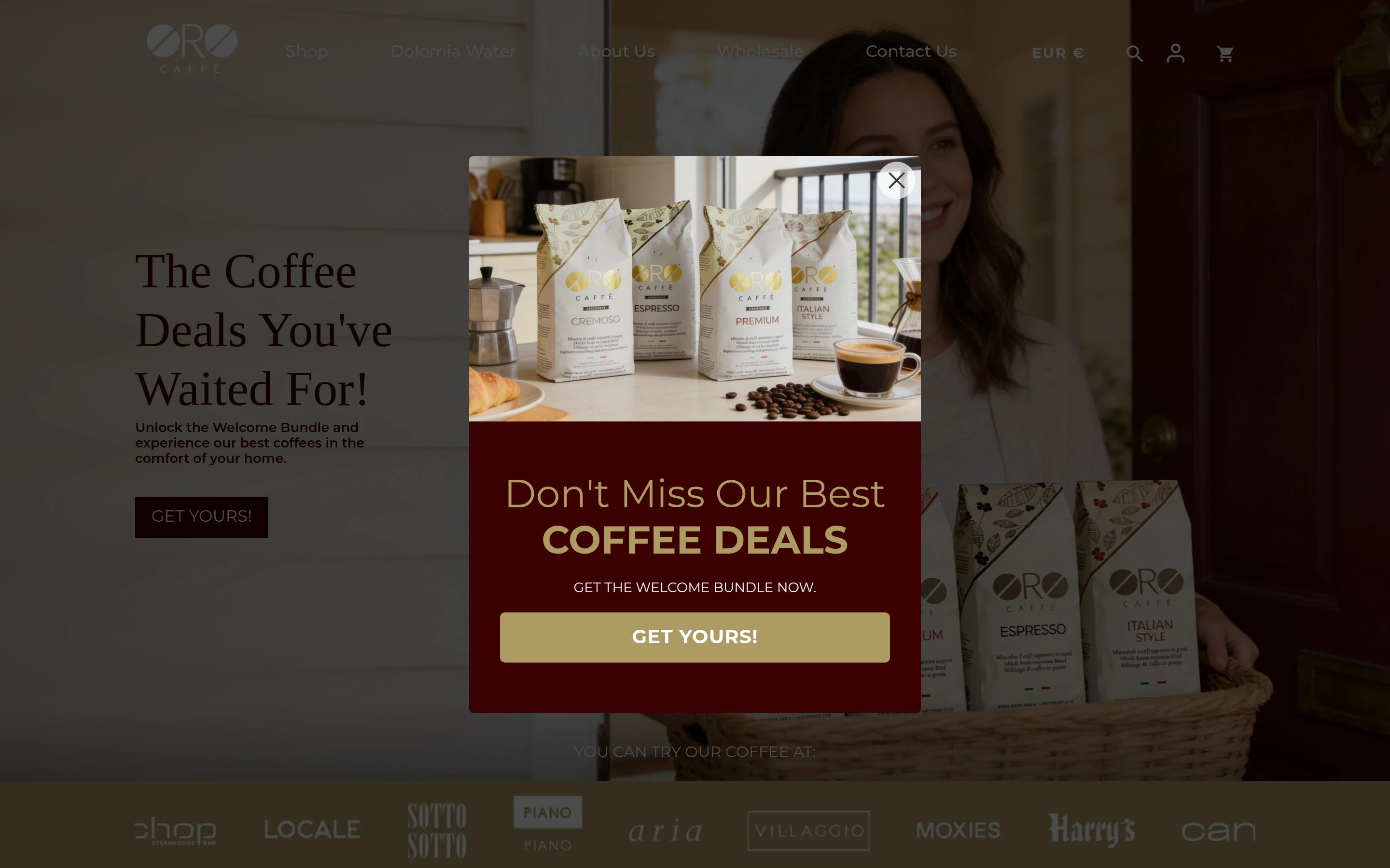 ORO Caffè Canada screenshot