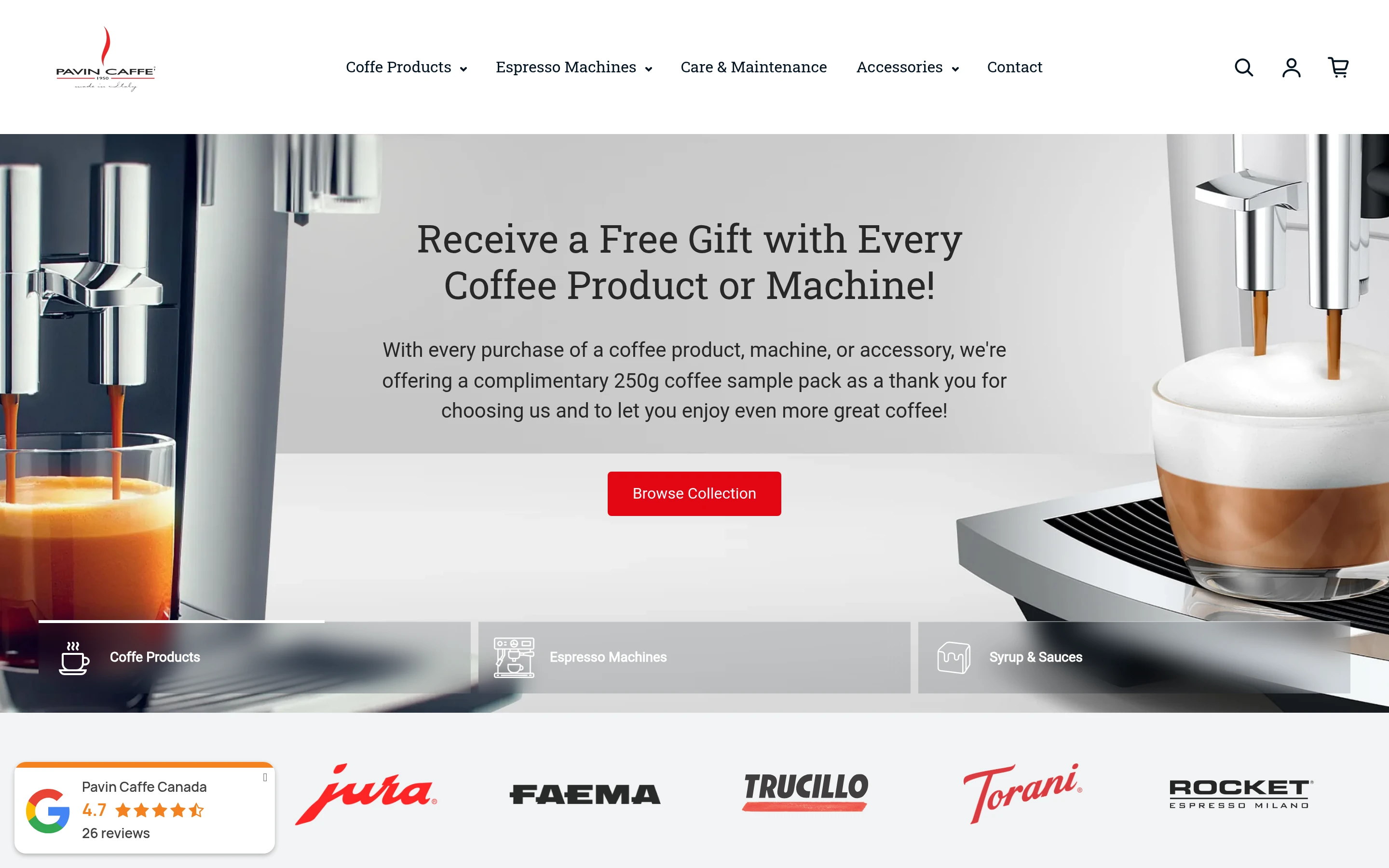 Pavin Caffe screenshot