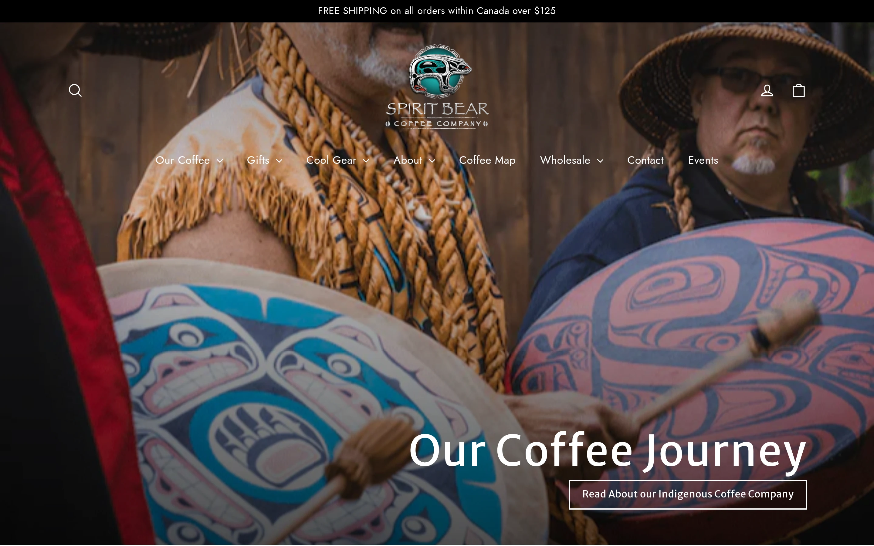 Spirit Bear Coffee Company screenshot