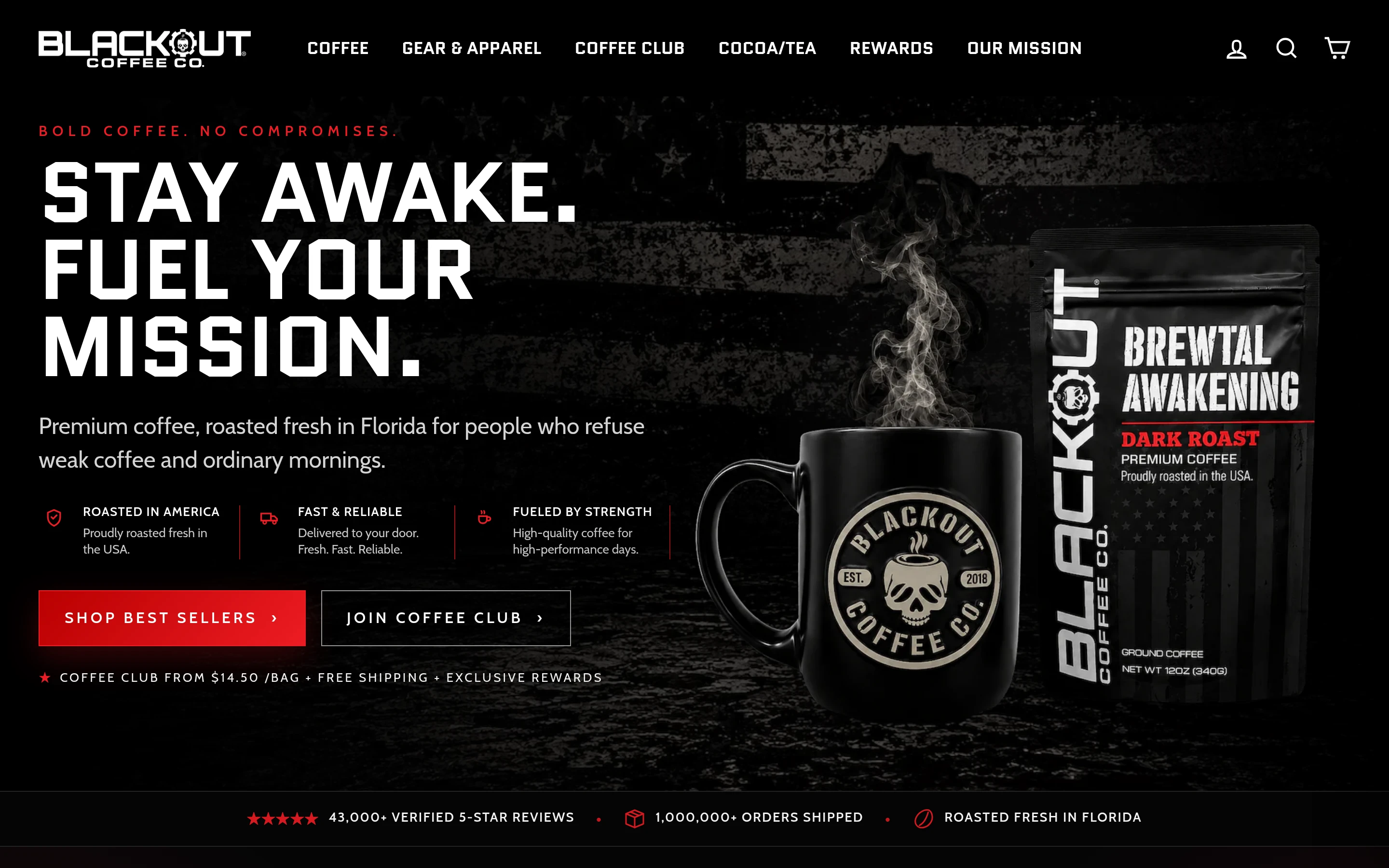 Blackout Coffee Co screenshot