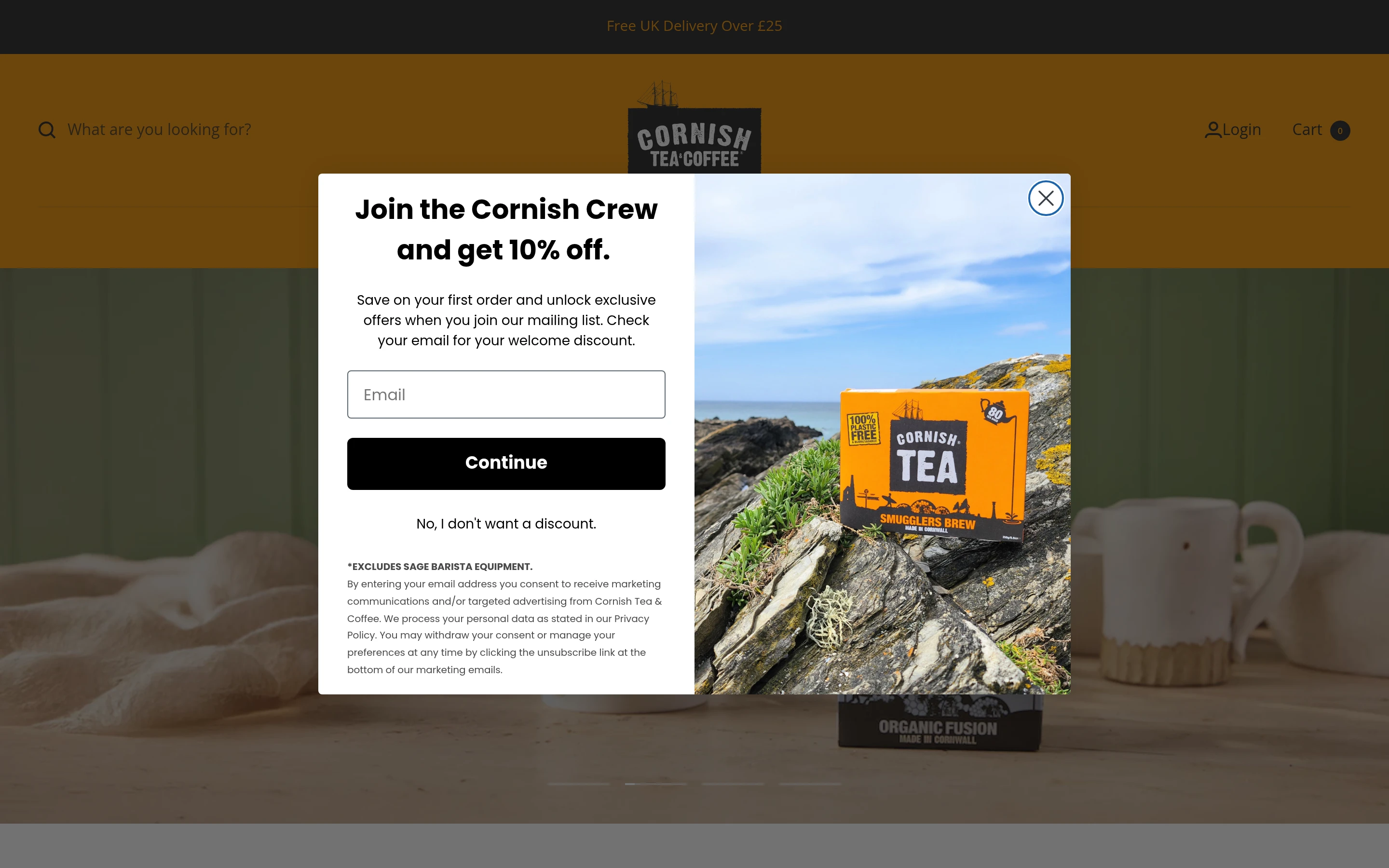 Cornish Tea & Cornish Coffee screenshot