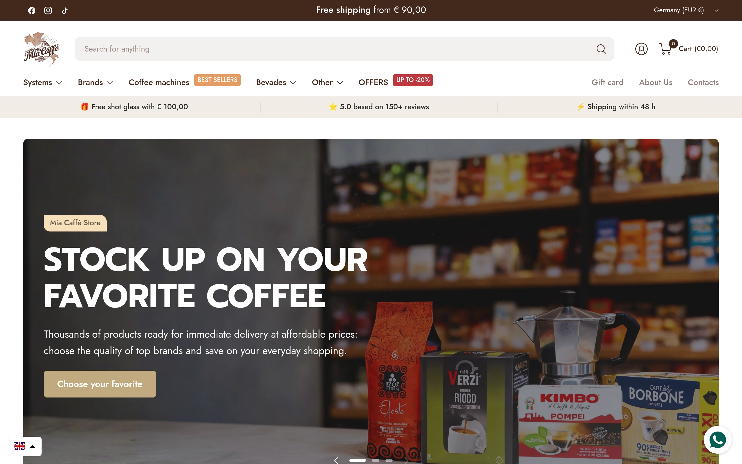 Mia Caffè Store screenshot