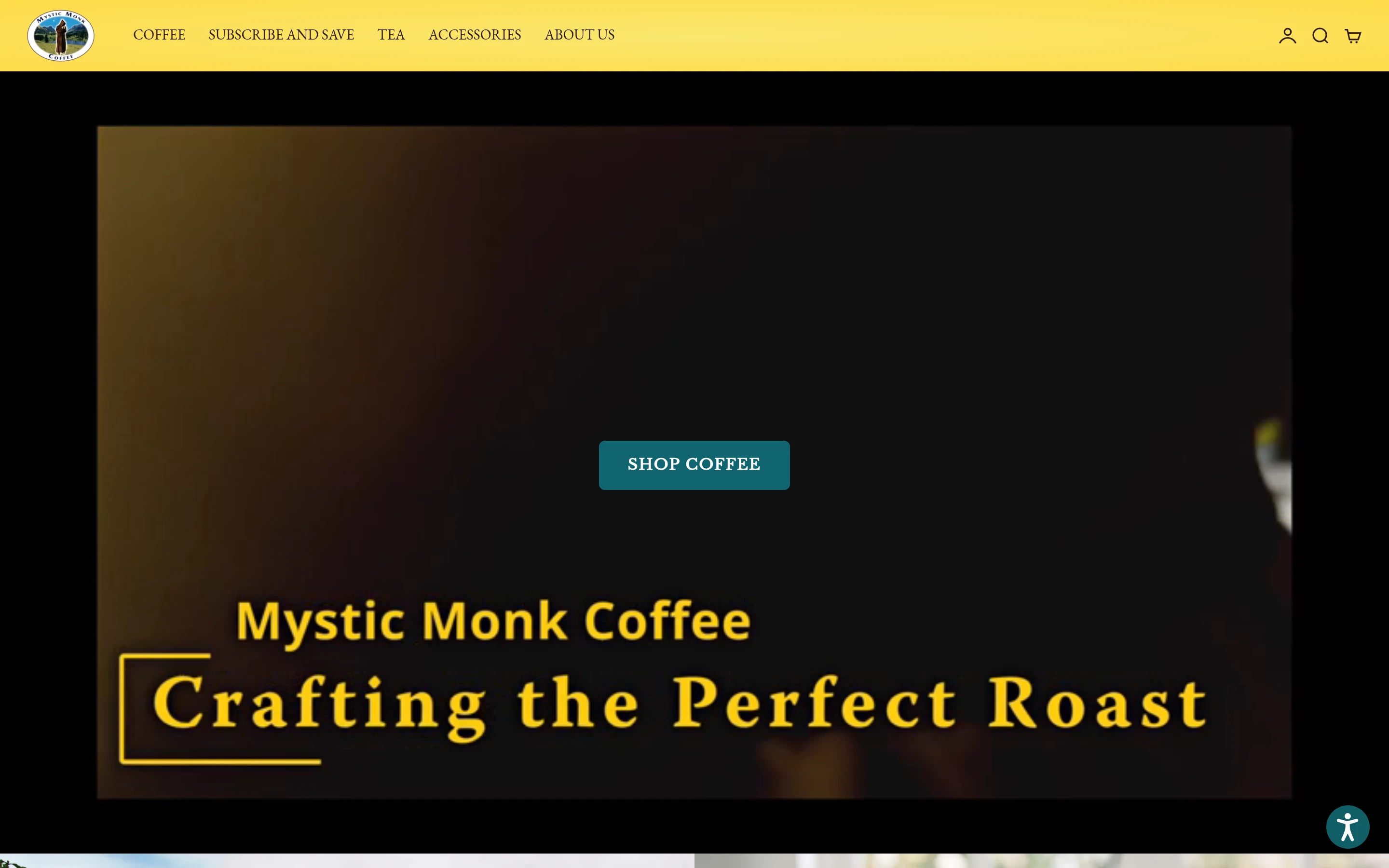 Mystic Monk Coffee screenshot